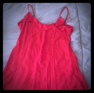 Bnwot Zara red/coral strapless dress L